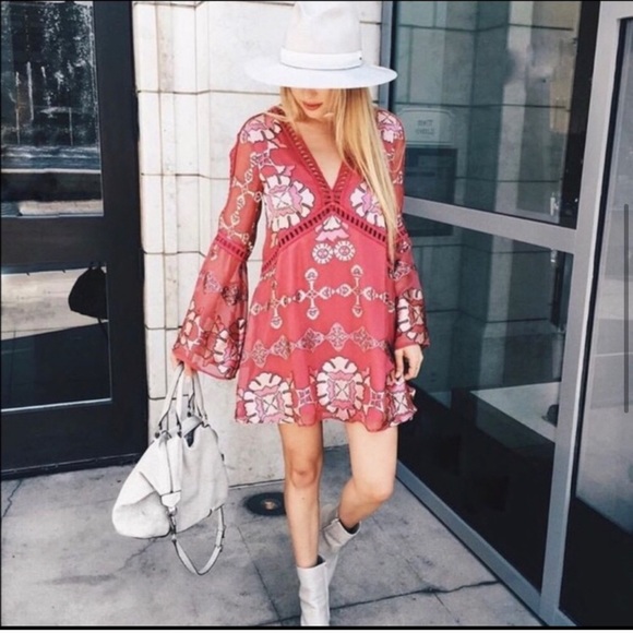 For Love and Lemons FL&L Barcelona Lace Mini Dress Sz S - Picture 3 of 8